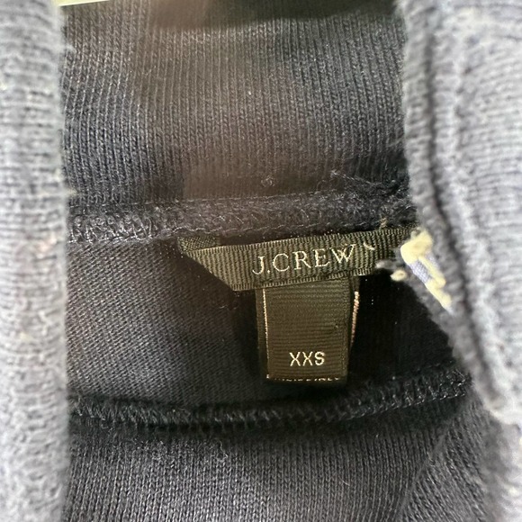 J. Crew size XXS 100% cotton long sleeve turtleneck top‎ blue pink button up - Picture 4 of 5